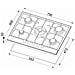 Piano Cottura PGSS75368CB da Incasso a Gas 5 Zone Cottura da 75 cm Colore Bianco - Foto miniatura 2