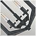 Lampadario Industrial Nordico Vanguard Acciaio Nero Antico 3 Luci E14 - Foto miniatura 4