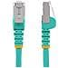 Cavo Ethernet CAT 6a - 7,5m - Acqua - Cavo di rete LAN Low Smoke Zero Halogen (LSZH) - 10GbE 500MHz 100W PoE++ - Filo /Cavo patch schermato S /FTP con spinotto RJ45 antigroviglio e rilievi di trazione - Foto miniatura 4