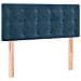 Letto A Molle Con Materasso E Led Blu Scuro 90x200cm In Velluto - Foto miniatura 6