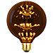 Lampadina Led 3w Luce Calda Attacco E27 Sfera Globo G125 Stella Luminosa 2200k - Foto miniatura 2