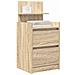 Comodini con 2 Cassetti 2 pz Rovere Sonoma 38x34x80 cm - Foto miniatura 2