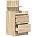 Comodini con 2 Cassetti 2 pz Rovere Sonoma 38x34x80 cm - Foto miniatura 4