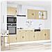 Set Mobili Da Cucina 7 Pz Kalmar Rovere Sonoma In Truciolato - Foto miniatura 3