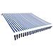 Lusso Casadino -  Tendone Parasole In Tela Blu E Bianco 350x250 Cm - Foto miniatura 2