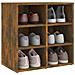 Scarpiera Rovere Fumo 52,5x30x50 Cm - Foto miniatura 6