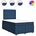 Giroletto a Molle con Materasso Blu 120x190 cm in Tessuto - Foto miniatura 1