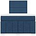 Giroletto a Molle con Materasso Blu 120x190 cm in Tessuto - Foto miniatura 6