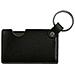 Specchietto Per Il Trucco Portatile In Pu Con Portachiavi In Acciaio Inossidabile Black - Foto miniatura 1
