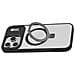 Custodia Magnetica Nera Compatibile Con Iphone 14/13 Con Supporto - Foto miniatura 2
