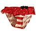 Slip Da Bagno Per Bambina 122 Cm A Righe Rosse E Bianche - Foto miniatura 1