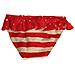 Slip Da Bagno Per Bambina 122 Cm A Righe Rosse E Bianche - Foto miniatura 4