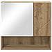 Mobiletto per specchio rovere artigianale 59 x 17 x 55 cm - Foto miniatura 6