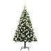 Albero di Natale artificiale a cerniera con neve fioccata - Foto miniatura 3