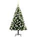 Albero di Natale artificiale a cerniera con neve fioccata - Foto miniatura 4