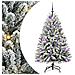 Albero di Natale artificiale con 150 LED Verde e Bianco 150 cm - Foto miniatura 1