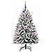 Albero di Natale artificiale con 150 LED Verde e Bianco 150 cm - Foto miniatura 3
