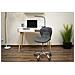 Sedia girevole AVOLA grigia dal design ergonomico per ufficio - Foto miniatura 8