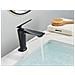 Rubinetto per lavabo da bagno, Blackswan, tipo M199, modello corto nero opaco, misura 16 cm - Foto miniatura 4