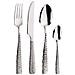 Palace Martellato Set 24 posate acciaio inox 18/10 - Servizio per 6 Persone - forchetta, coltello, cucchiaio e cucchiaino - Design elegante per tavole moderne - Foto miniatura 1