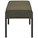 Panca Swindon In Bouclé Verde Scuro Con Gambe Nere — 100×36×42,5 Cm - Foto miniatura 3