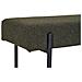 Panca Swindon In Bouclé Verde Scuro Con Gambe Nere — 100×36×42,5 Cm - Foto miniatura 4