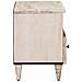 Mobile TV Bianco 70 x 33,5 x 46 cm Legno di mango massello - Foto miniatura 4