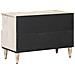 Mobile TV Bianco 70 x 33,5 x 46 cm Legno di mango massello - Foto miniatura 5