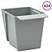 Fioriere per Euro pallet 24 pcs Grigio chiaro 13,5 x 9 x 9,5 cm - Foto miniatura 3