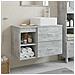 Set di mobili per il bagno 2 pcs Grigio Cemento - Foto miniatura 2