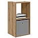 Comodino Rovere artigianale 35 x 32 x 68,5 cm Legno multistrato - Foto miniatura 3