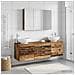 Set di mobili per il bagno 4 pcs Legno antico - Foto miniatura 2