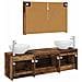 Set di mobili per il bagno 4 pcs Legno antico - Foto miniatura 8
