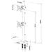 ICA-LCD 350-D - Supporto da Scrivania per 2 Monitor 13-27'' con Morsetto - Foto miniatura 3