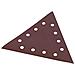 3 Pezzi Di Carta Abrasiva Per Levigatrice Di Costruzioni A Secco, Di Forma Triangolare, 285 Mm, G60 - Foto miniatura 1