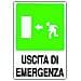 Cartello "Uscita Emergenza" 20x30PL - Foto miniatura 1