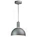 Lampadario Pendente Moderno 1mt E14 Plastica + Alluminio Ø180mm Vt-7100 - Sku 3922 Grigio Opaco - Foto miniatura 1