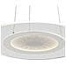 LED-ETERNITY-S50 - Lampadario sospeso Moderno Tondo Bianco Metallo Acrilico Led 34 watt Luce Naturale - Foto miniatura 1