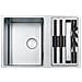 Box Center BWX 120-41-27 Lavello da Incasso 1 e 1/2 Vasche Dimensioni 82 x 52 cm Colore Inox - Foto miniatura 1