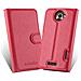 Custodia Compatibile Con Htc One X / X+ In Rosso Carminio - Coperchio Protettiva Con Chiusura Magnetica, Funzione Stand E Tasca Per Le Carte - Foto miniatura 3