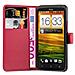 Custodia Compatibile Con Htc One X / X+ In Rosso Carminio - Coperchio Protettiva Con Chiusura Magnetica, Funzione Stand E Tasca Per Le Carte - Foto miniatura 10