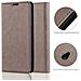 Custodia Compatibile Con Nokia Lumia 535 In Bruno Caffè - Coperchio Protettiva Con Chiusura Magnetica, Funzione Stand E Tasca Per Le Carte - Foto miniatura 5