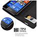 Custodia Compatibile Con Nokia Lumia 535 In Bruno Caffè - Coperchio Protettiva Con Chiusura Magnetica, Funzione Stand E Tasca Per Le Carte - Foto miniatura 7