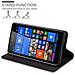 Custodia Compatibile Con Nokia Lumia 535 In Bruno Caffè - Coperchio Protettiva Con Chiusura Magnetica, Funzione Stand E Tasca Per Le Carte - Foto miniatura 8