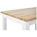 Tavolo Da Pranzo In Legno Chiaro E Bianco 60 X 80 Cm Battersby - Foto miniatura 7