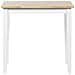 Tavolo Da Pranzo In Legno Chiaro E Bianco 60 X 80 Cm Battersby - Foto miniatura 8