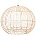 Lampada A Sospensione In Rattan - Ø 38 X H 32 Cm - Beige - Foto miniatura 1