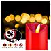 Batteria Candele 5.5 6 6.5 7 8 Set Su 5 Cera Reale Non Di Plastica Pilastri Sono Realistica Danza Led Flames E 10-key Telecomando Con 2468 Ore Funzione Timer 200 Ore - (5x1 Rosso) - Foto miniatura 2