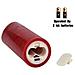 Batteria Candele 5.5 6 6.5 7 8 Set Su 5 Cera Reale Non Di Plastica Pilastri Sono Realistica Danza Led Flames E 10-key Telecomando Con 2468 Ore Funzione Timer 200 Ore - (5x1 Rosso) - Foto miniatura 4