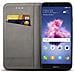 Cover Per Huawei P Smart, Nero - Custodia A Libro Flip Smart Magnetica Con Appoggio E Porta Carte - Foto miniatura 7